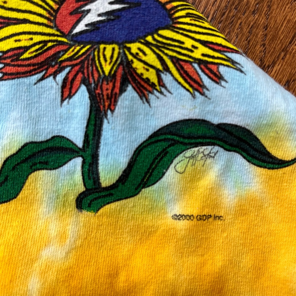 Y2K Sundog Grateful Dead Tie-Dye vintage T-Shirt - Multicolor 2sided design - Picture 6 of 6